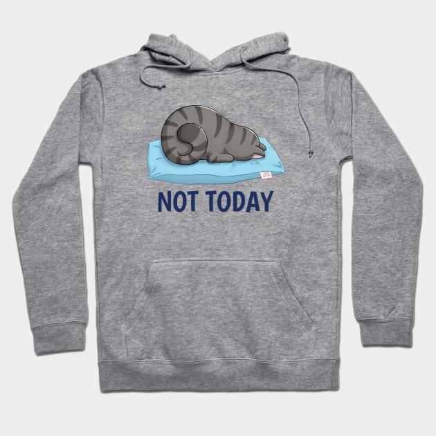 Cute Loafing Cat Hoodie by Meowrye